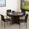 Round Conference Table Set w/ Four Guest Chairs