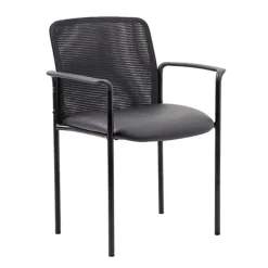 Round Conference Table Set w/ Four Guest Chairs