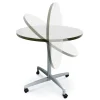 Round Dry Erase Nest and Fold Bar Height Café Tables
