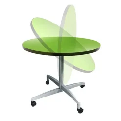 Round Dry Erase Nest and Fold Counter Height Café Tables