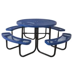 Round Metal Outdoor Picnic Table