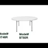 Round Plastic Resin Banquet Folding Tables