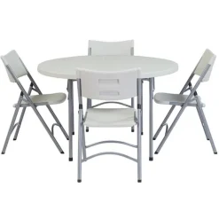 Round Plastic Resin Banquet Folding Tables