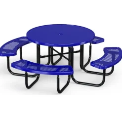 Round Solid Top Outdoor Picnic Tables