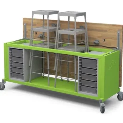 Rover Mobile Makerspace Tables with Stools