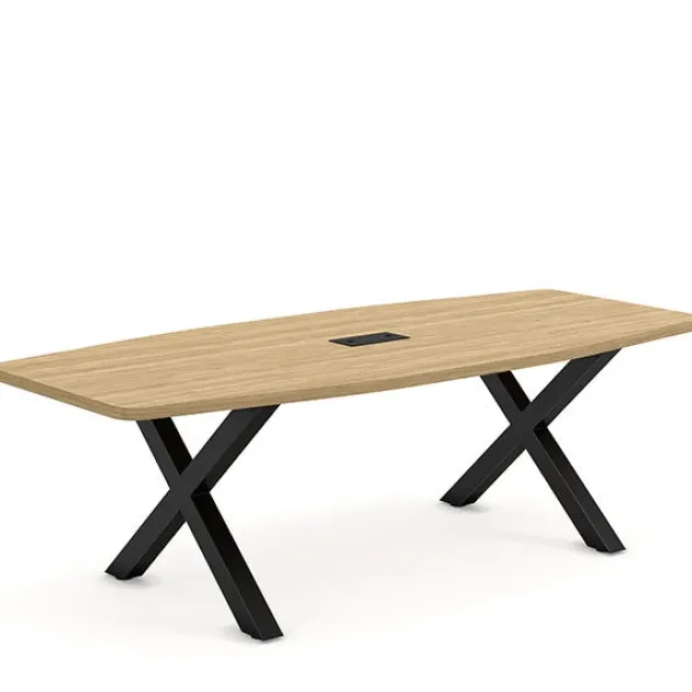 Rustic Boat Shaped Conference Table