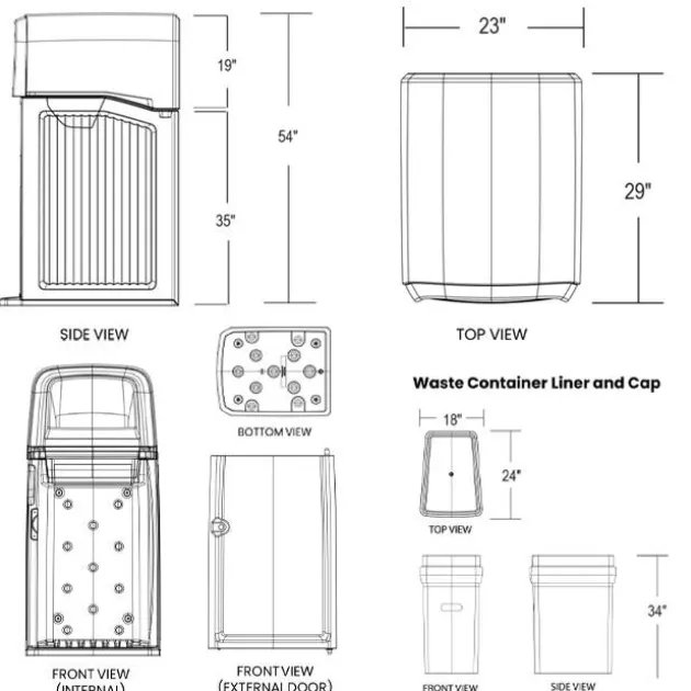 SafeBin Trash Receptacle