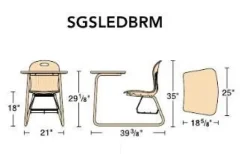 Sage Sled Base Combo Desk