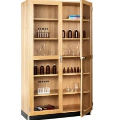Science Storage Cabinet with Glass Doors