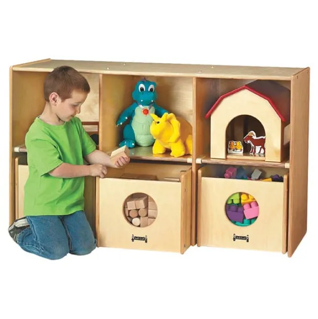 See-N-Wheel Shelf with 3 Bins
