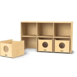 See-N-Wheel Shelf with 3 Bins