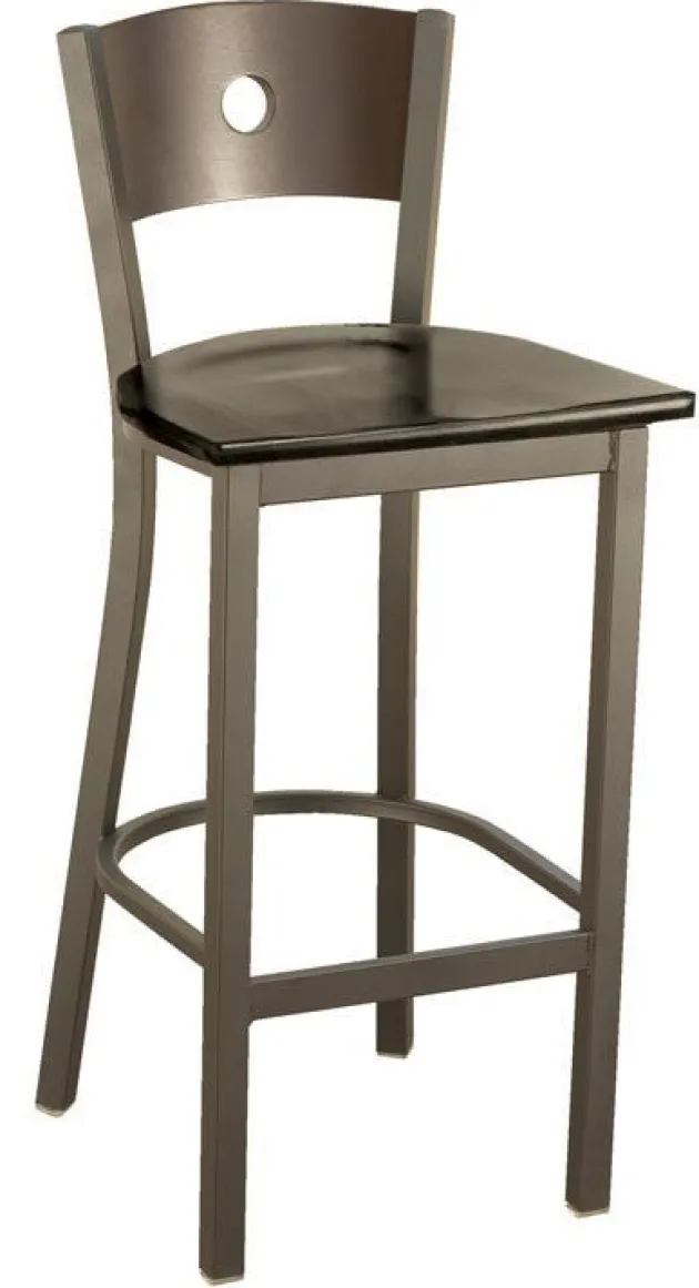 3300 Series Cafe Barstool with Wood Seat and Back by KFI