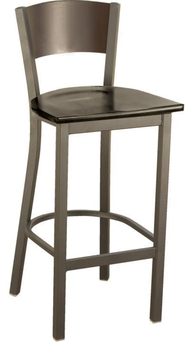 3300 Series Cafe Barstool with Wood Seat and Back by KFI