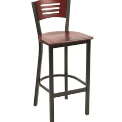 3300 Series Cafe Barstool with Wood Seat and Back by KFI