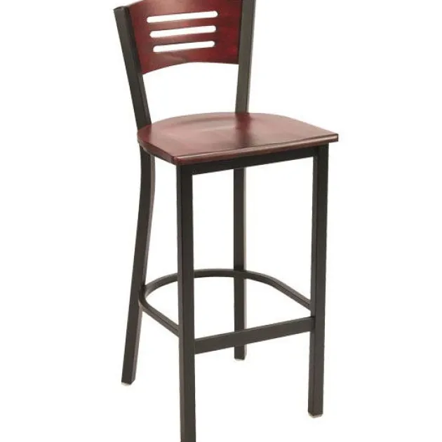 3300 Series Cafe Barstool with Wood Seat and Back by KFI
