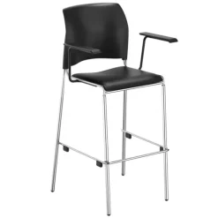 8700 Series Cafetorium Plush Vinyl Arm Stool