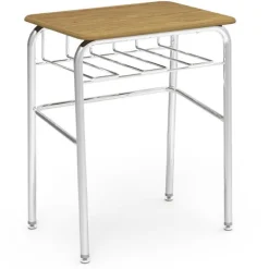 72 Series Open View Student Desk w/ Wire Book Basket