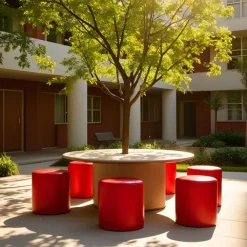 Session Circle Plastic Stool Seating