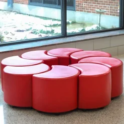 Session Crescent Plastic Stool Seating
