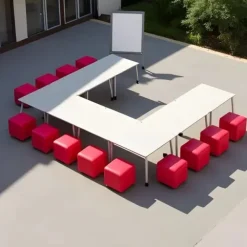 Session Cube Plastic Stool Seating
