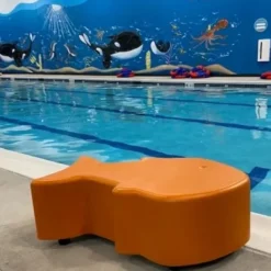 Session Plastic Indoor or Outdoor Fishy Bench - 12'' H