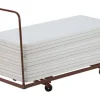 Set of 12 Folding Rectangle Tables (30'' x 72'') with Dolly