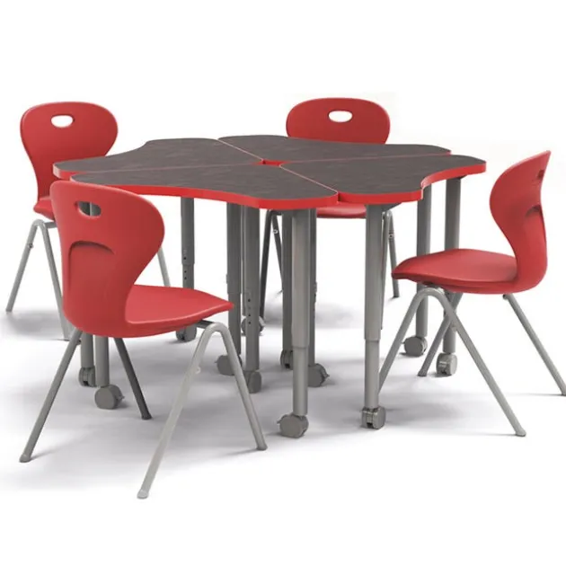 Set of 24 Velocity Delta Desks & 24 Oracle 4-Leg Chairs Package