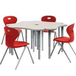 Set of 120 Velocity Delta Desks & 120 Oracle 4-Leg Chair Package