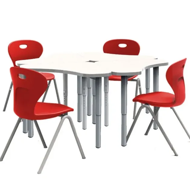 Set of 120 Velocity Dry Erase Delta Desks & 120 Oracle 4-Leg Chair Package