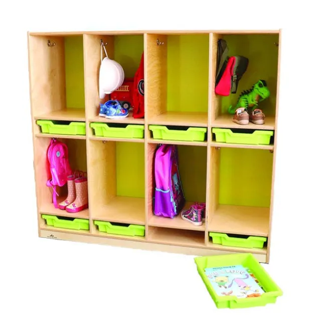 Shallow Gratnell Green Storage Tray