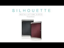Silhouette Enclosed Board w/ Prematak Vinyl Tackboard