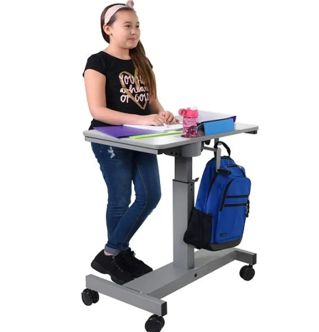 Sit and Stand Student Desk - Crank
