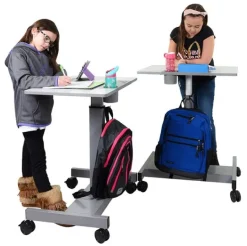 Sit and Stand Student Desk - Pneumatic