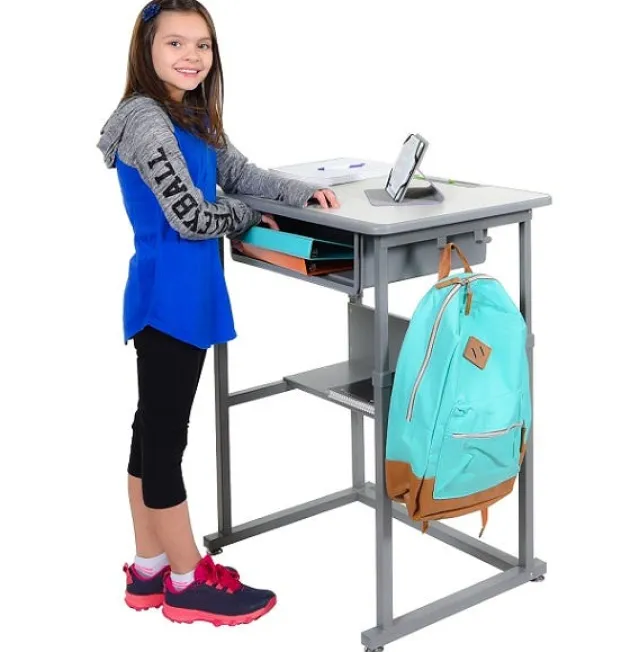 Sit or Stand Student Desk - Manual