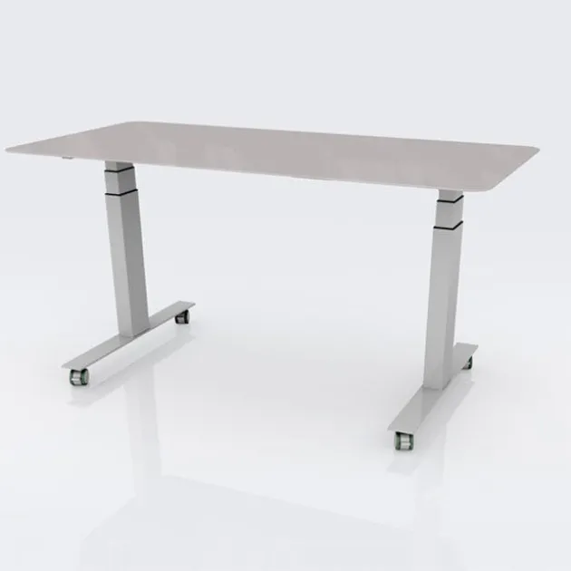 Sit to Stand Glass Dry Erase Writable Table