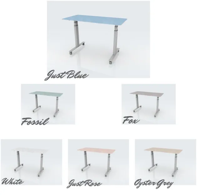 Sit to Stand Glass Dry Erase Writable Table