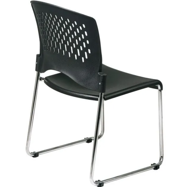 Sled Base Stack Chair- Set of 2