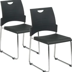 Sled Base Stack Chair, Set of 2