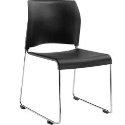 Sled Base Stack Chairs with Waterfall Seat