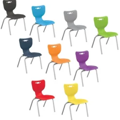 Small Shapes Desk + Hierarchy 4-Leg Chair Bundle Set