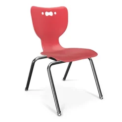 Small Shapes Desk + Hierarchy 4-Leg Chair Bundle Set