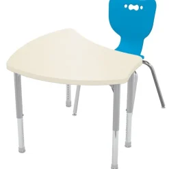 Small Shapes Desk + Hierarchy 4-Leg Chair Bundle Set
