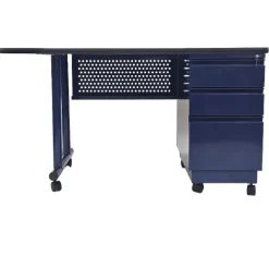 SmartSpace Pro Single Pedestal Teacher Desk with Casters