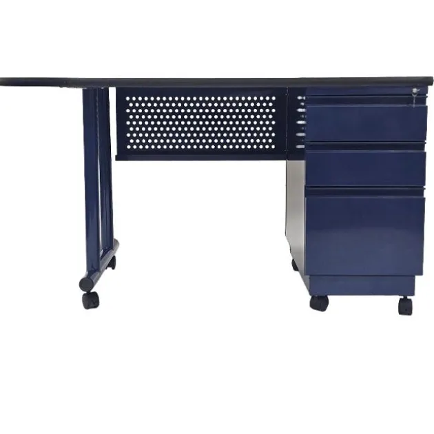 SmartSpace Pro Single Pedestal Teacher Desk with Casters