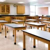 Solid Epoxy Resin Top Hardwood Science Table (36'' D X 48'' W)
