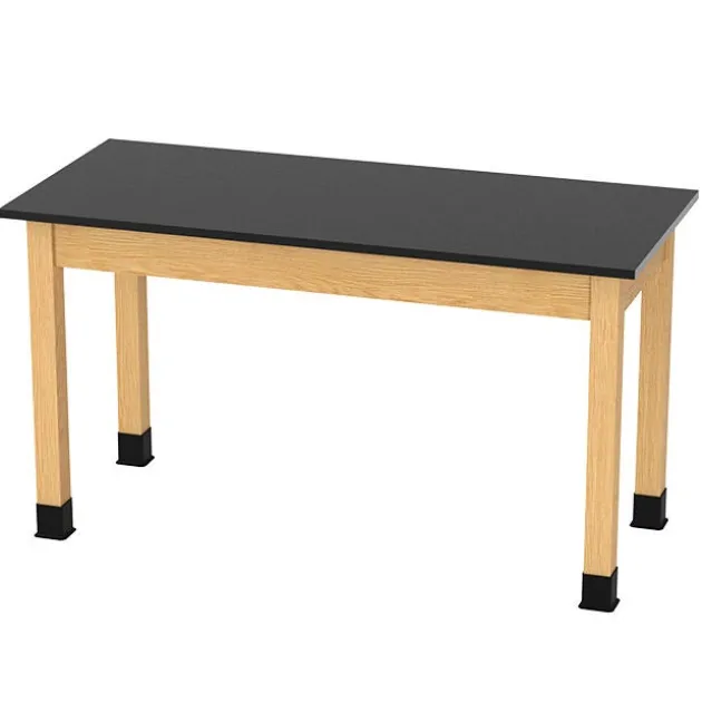 Solid Phenolic Resin Top Hardwood Science Table (24'' D X 60'' W)