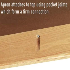 Solid Phenolic Resin Top Hardwood Science Table (36'' D X 54'' W)