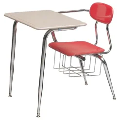 Solid Plastic Combo Desk w/ Brace (5/8'' Thick Plastic)