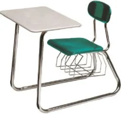 Solid Plastic Double Entry Desks