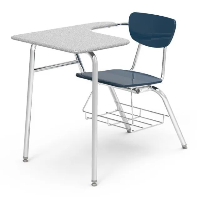 Solid Plastic Tablet Arm Chair Desks